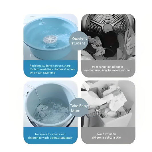 Compact Power – Mini Washing Machine for Effortless Cleaning