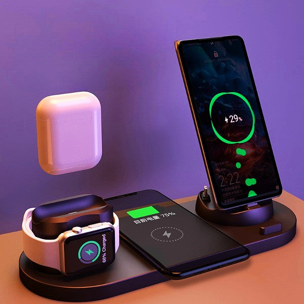 Wireless Charger For IPhone 6 In 1 Charging Dock Station